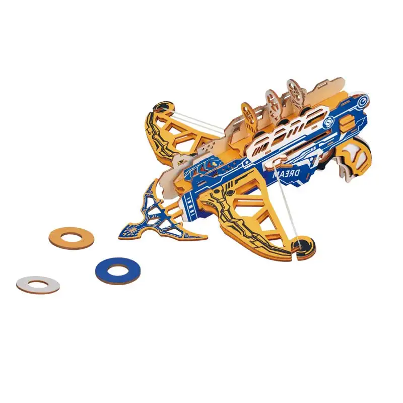 High quality diy 3d wooden jigsaw model gift JG cold wind ice crossbow plywood educational toy puzzle for adults and kids