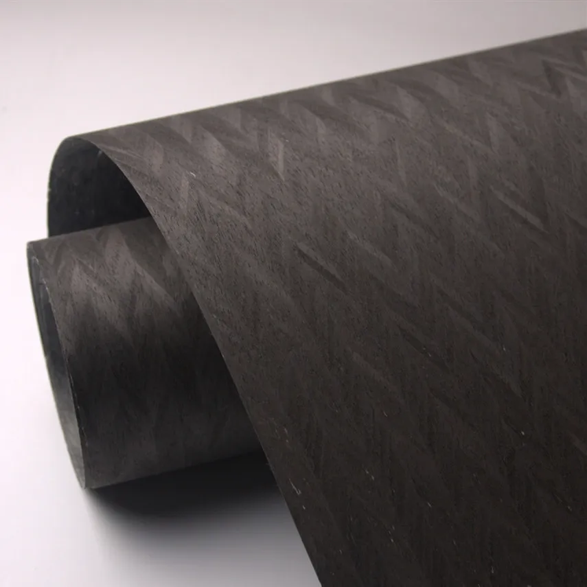 
2019 New Design Engineered 250x58 cm Elegant Black Arrow High Quality Veneer For Furniture Decoration Veneer 