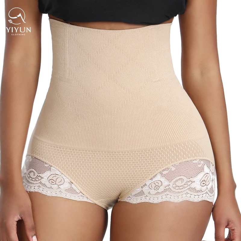 YIYUN Best Women Lace Black High Waist Seamless  Body Shaper Tummy Control Butt Lift Plus Size Underwear Women Shapewear