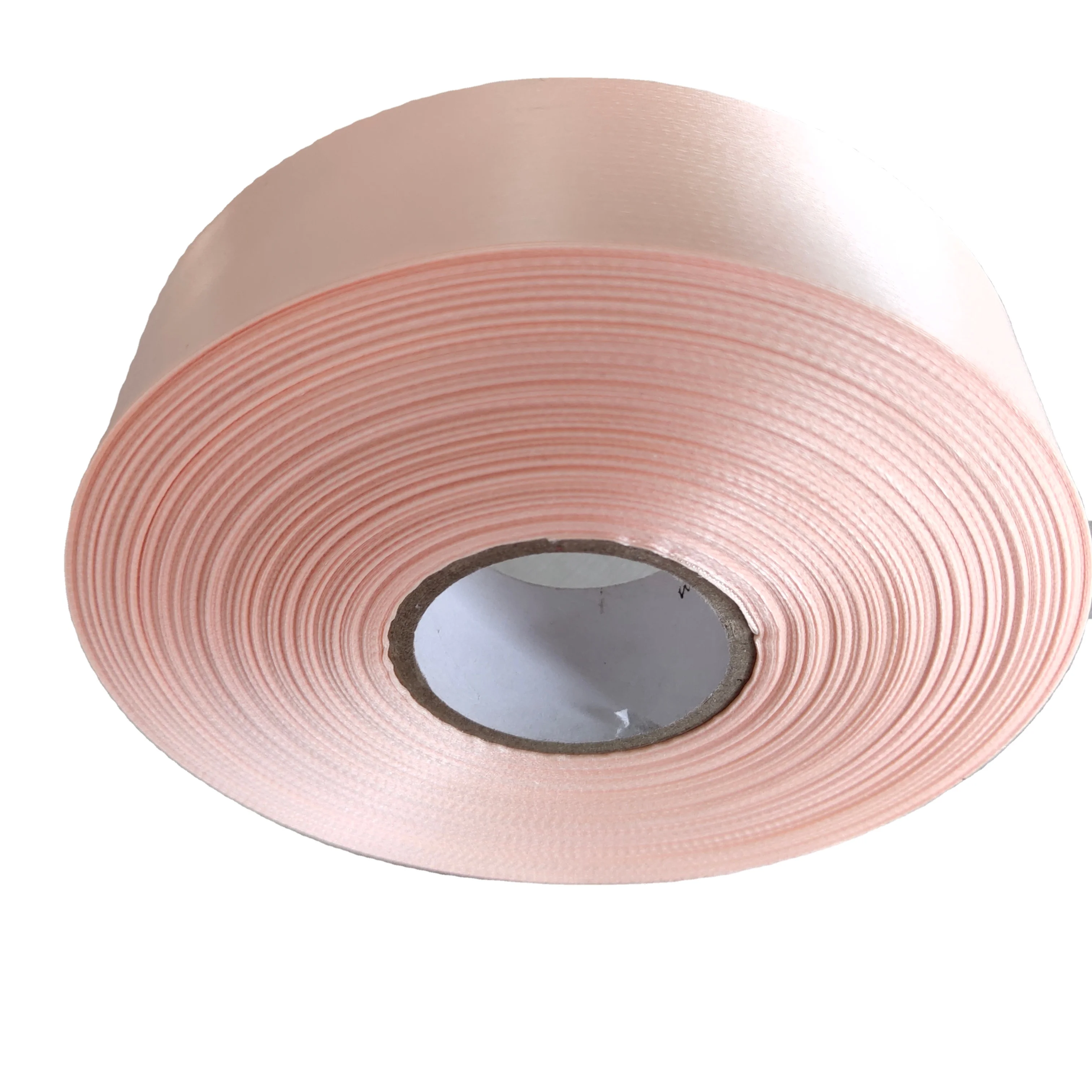 Оптовая продажа с фабрики индивидуальная двухсторонняя сторона 100% полиэстер односторонняя дешевая атласная лента рулон