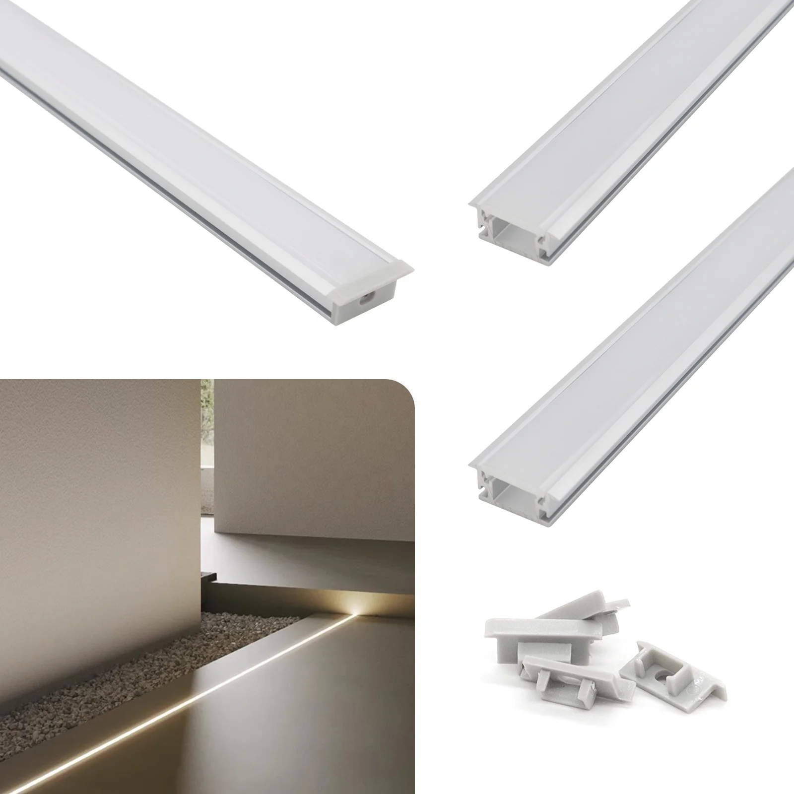 Led Strip Light Housing 027 Recessed Floor LED Lighting Aluminum Channel Led Profile