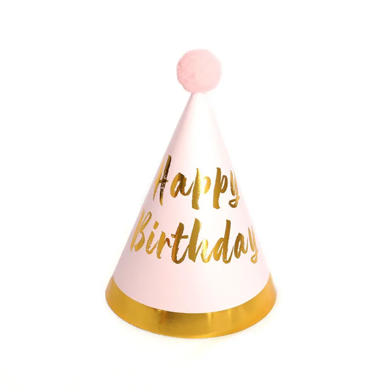 Happy Birthday Colorful Cone Party Paper Hats for Kids Adults Birthday Party Supplies and Decorations