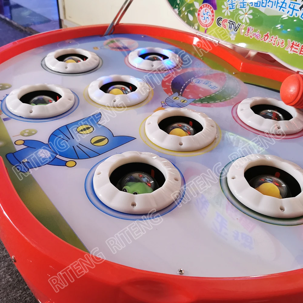 Coin Operated Indoor Amusement ticket game  children Whack a Mole Hitting Hammer  Arcade Game Machine for kids