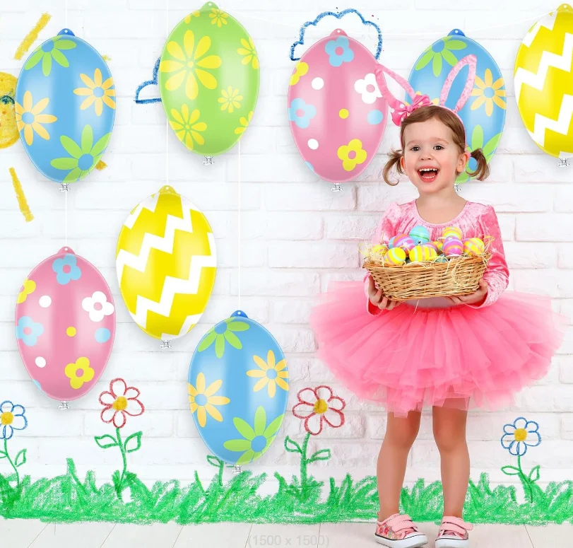 Inflatable balls inflatable ramadan decoration Easter Egg Balloon decoration Balls for Easter Holiday Decor Toys