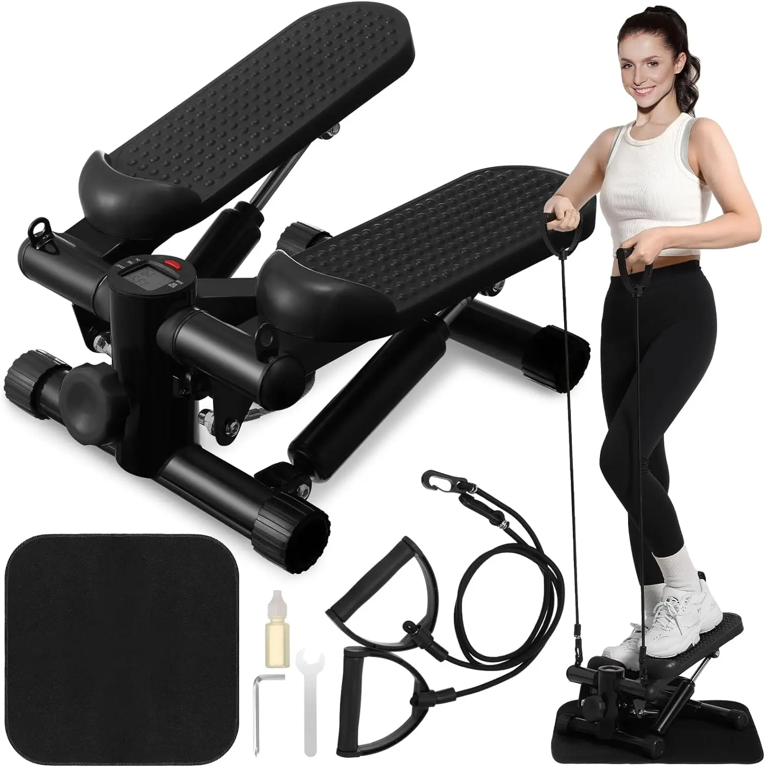Wholesale sports equipment 300 lb weight fitness stepper resistance band display