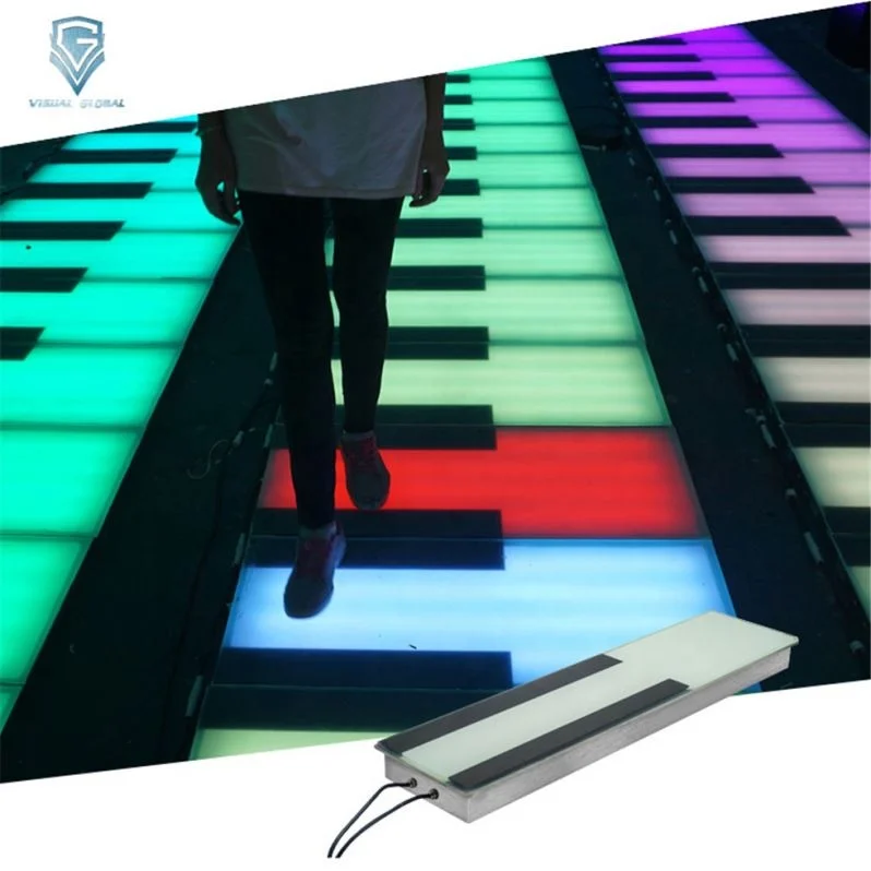 Professional Keyboard Party Decor Deep Visual Diy Led Floor Piano