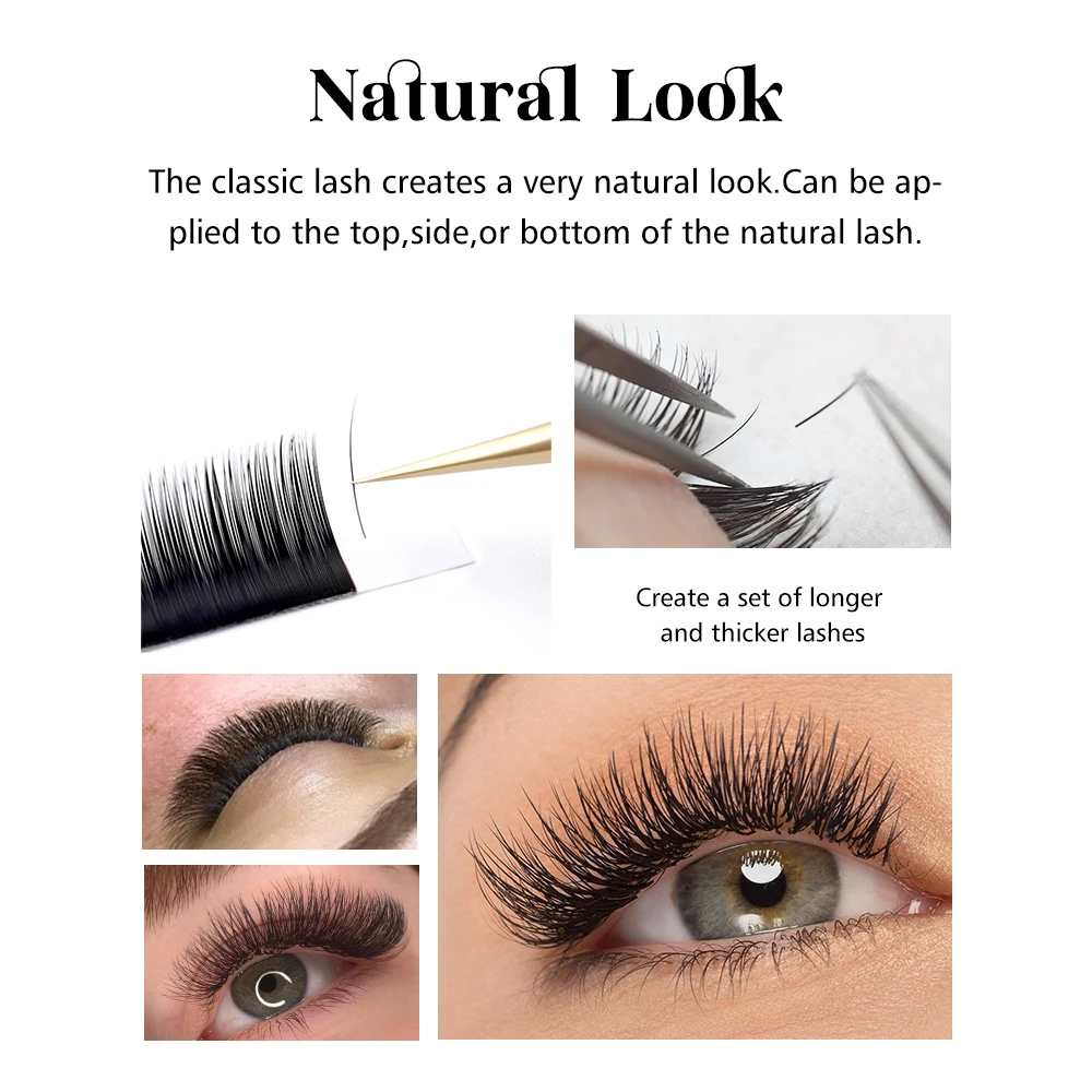 Gollee OEM ODM 0.03 eye lash extensions matte 20d mink professional eyelash extension supplies