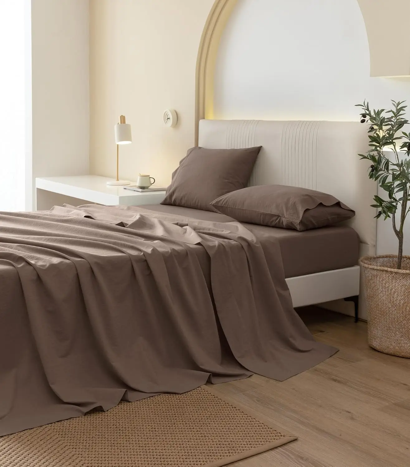 2024 Organic Brushed Cotton Sheets Set 100% 300Tc Cotton Bed Sheet Set Bedsheets Cotton Satin