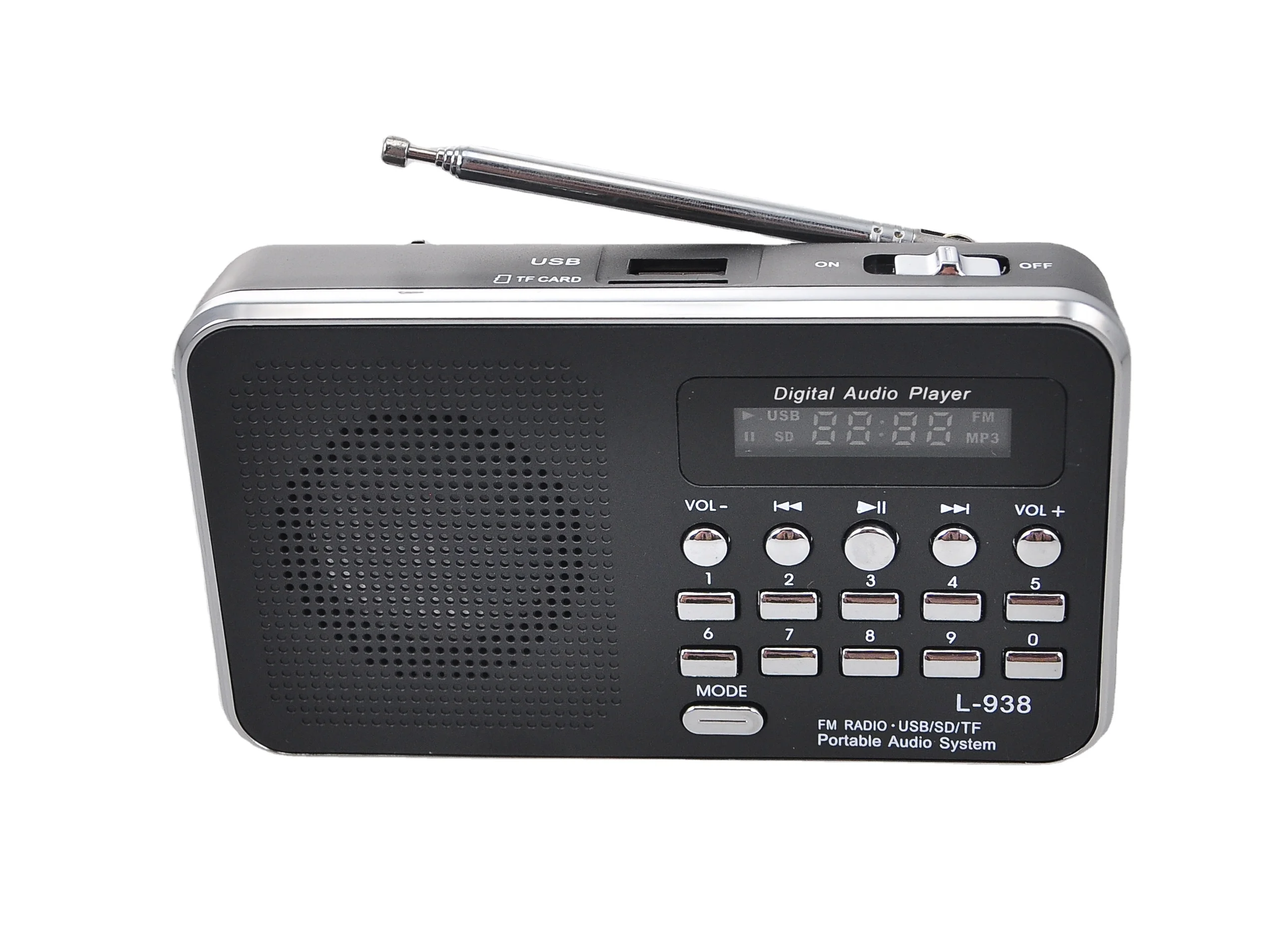 Portable  Home Fm Radio Antenna Mp3 Pleayer U Disc Tf Play  Connect  Lcd Screen Transit Connect Radio