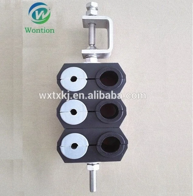 Telecom cable clamp,through type fiber cable clamp 7-10mm