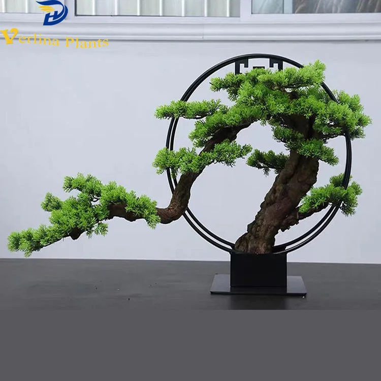 China hot sale plastic topiary artificial decorative pine trees