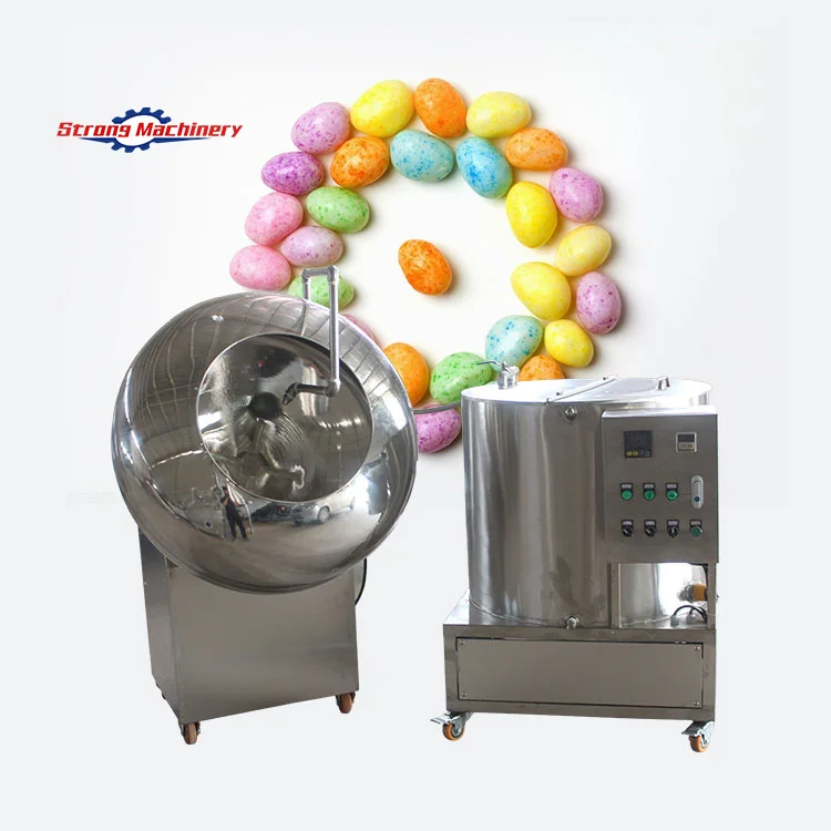 Hot Sale Automatic Peanut Snacks Making Caramelized Nuts Machine Groundnut Chocolate Coating Machine Peanut Coating Machine
