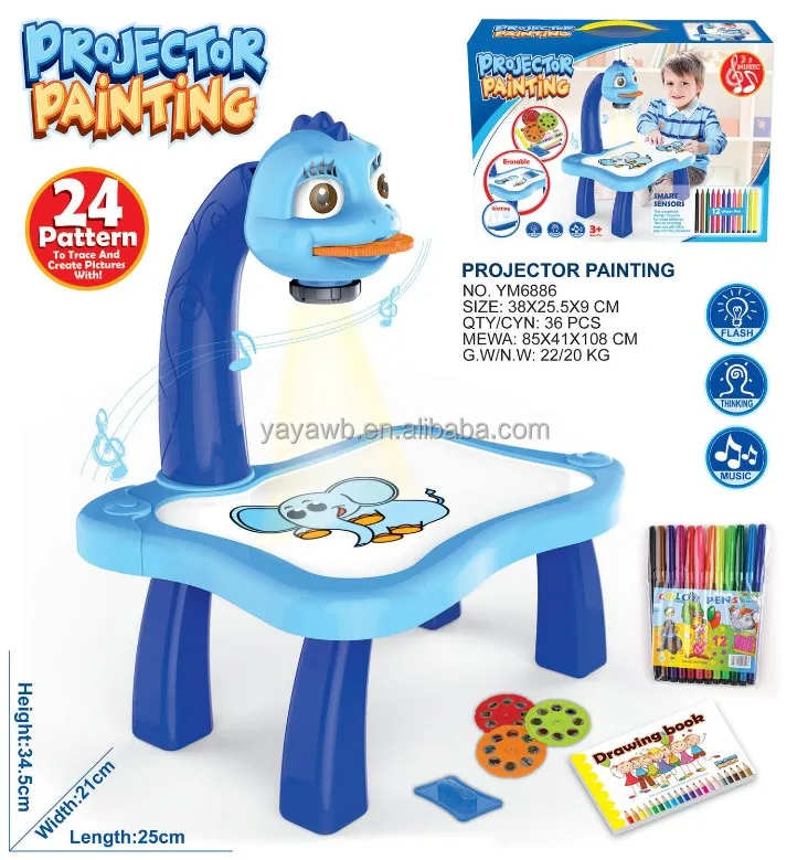 projector painting kids