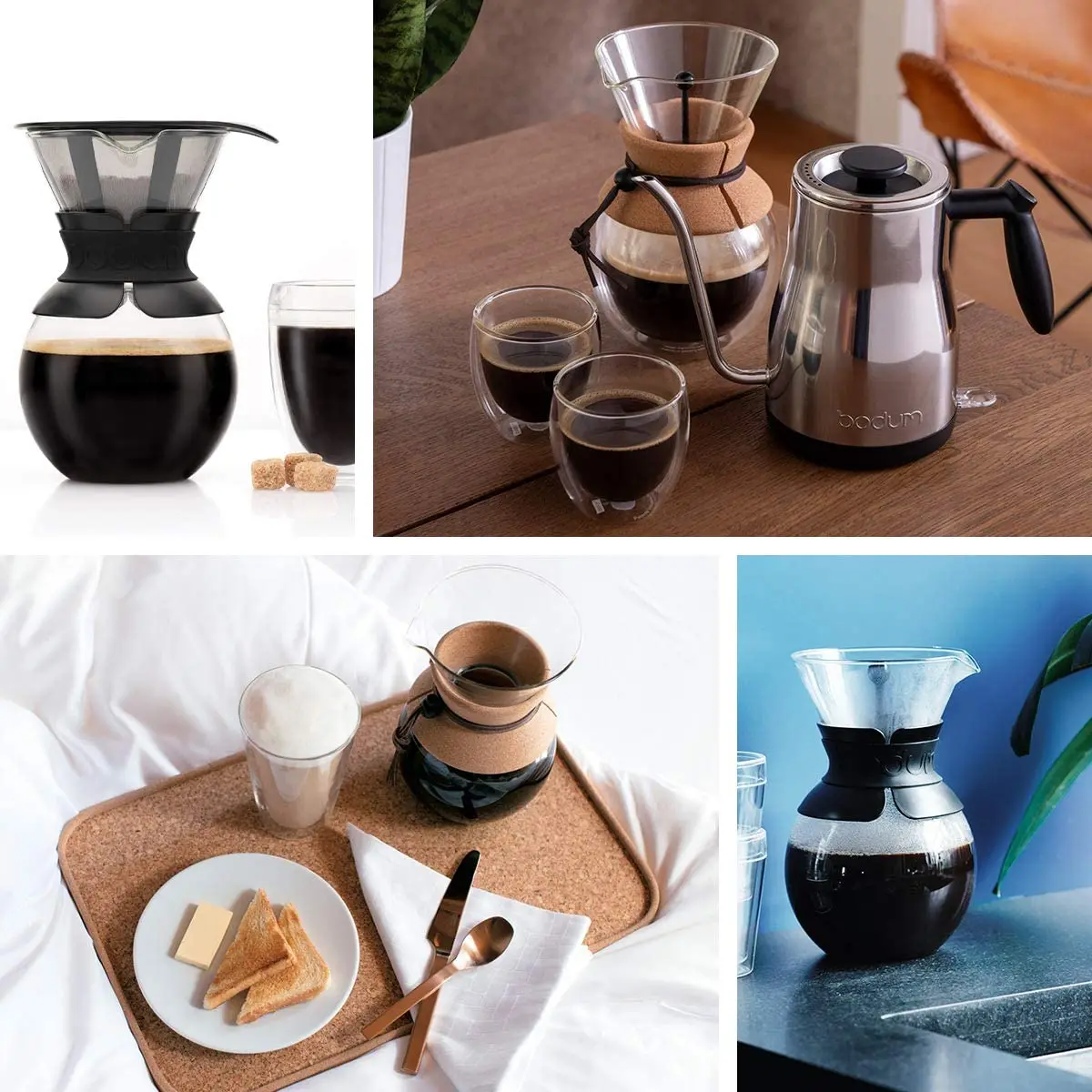 1000 мл боросиликатных стеклянных кофейник итальянский ecooffee прижимной стекло пуровер кофеварки с фильтром