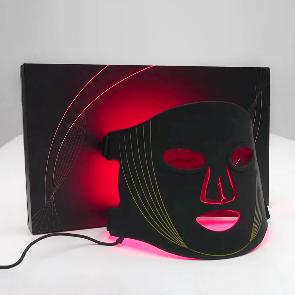 Home Use Skin Analyzer Facial Machine Infrared Red Light Therapy Flexible Silicone Led Facial Face Masks For Acne Anti-Aging