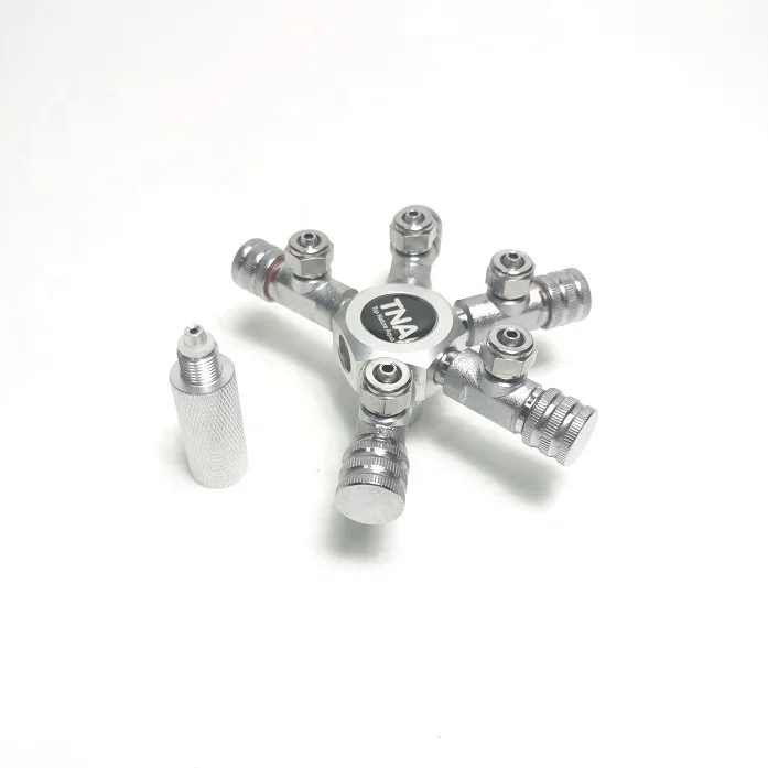 Aquarium Planted Landscape Tank 5 way CO2 Splitter Valve for CO2 supply regulator
