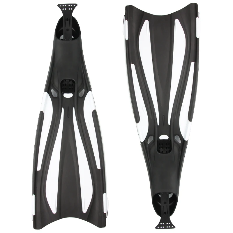 2024 Custom hardness design swim flipper snorkeling Diving Fins long Blade free diving fins