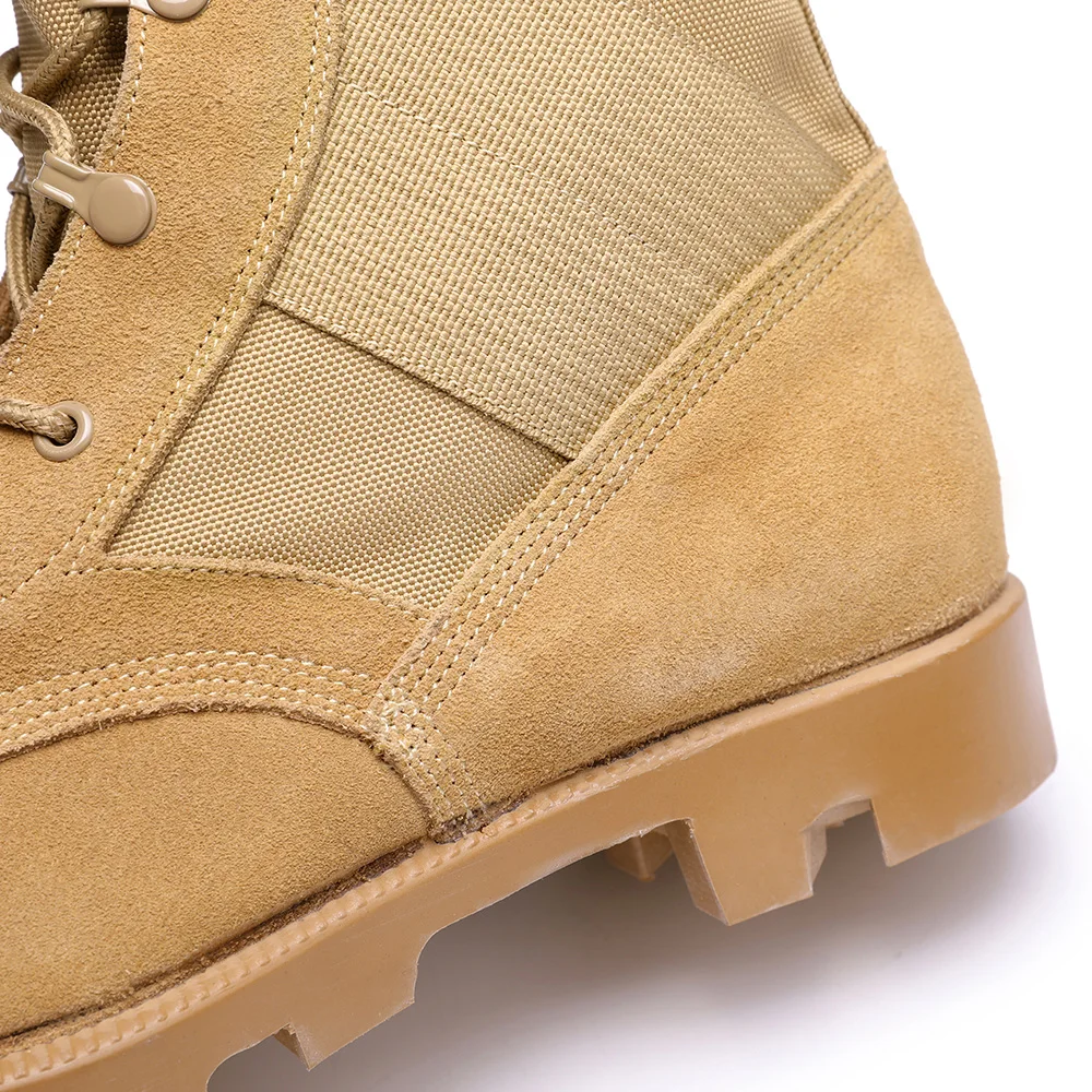 XINXING Custom Waterproof Panama Sole Desert Boots Suede Leather Brown Khaki Men Tactical Combat Boots