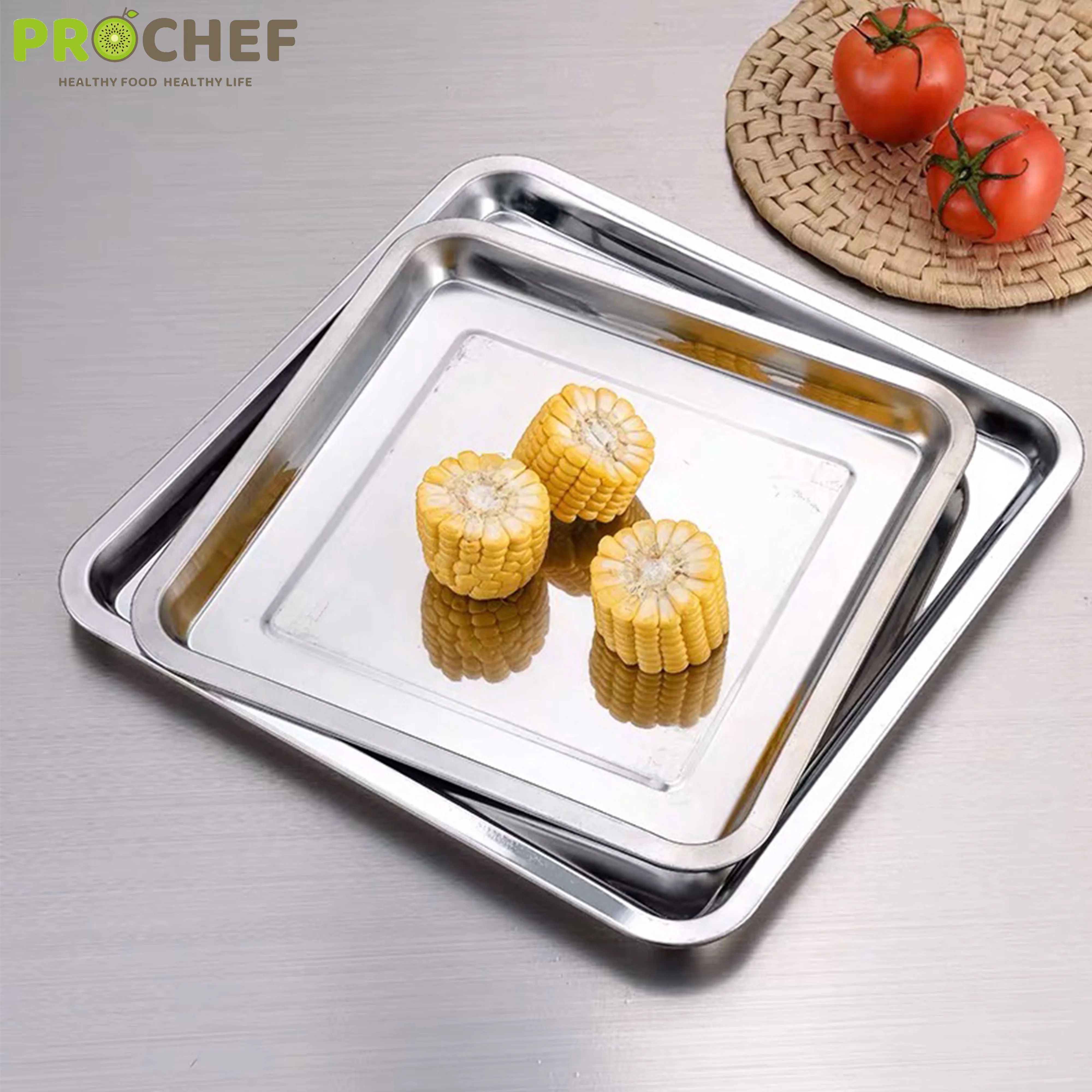 Cheap Large capacity stainless steel pan tray for dehydrator food drying 67*67CM