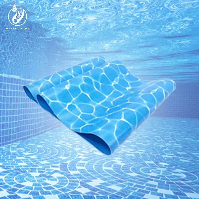 Chinese Manufacturer Water Impermeability Custom Made Civil PVC Swimming Pool Liner Adhesive Film for Above Ground Pools