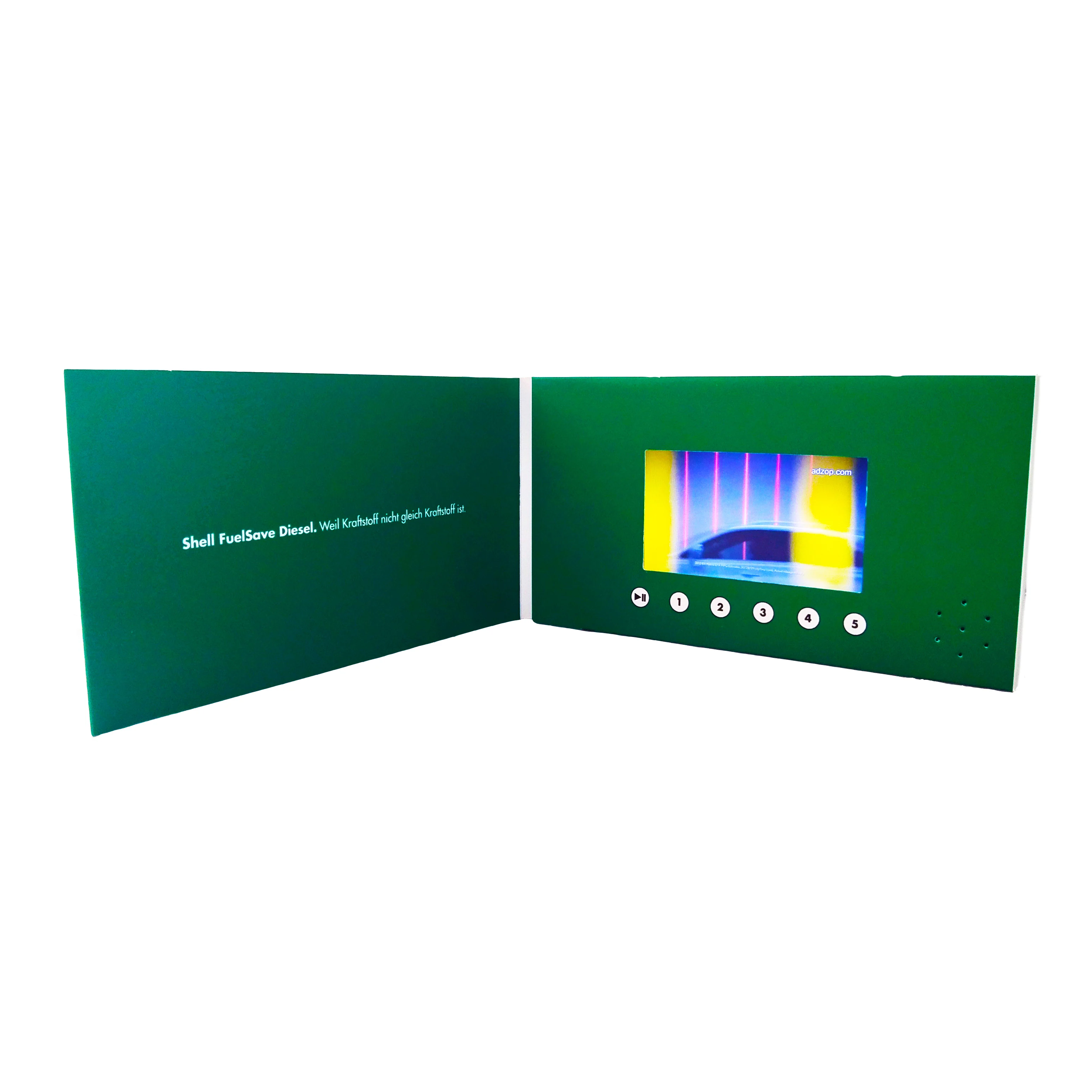 Custom Linen Box Book Hardcover Digital IPS Screen LCD Video Brochure  7 inch 10 inch Display Video Presentation Folder
