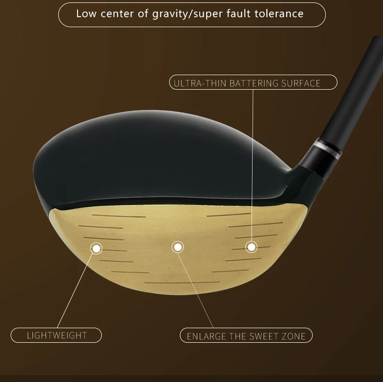 GAMEN 2023 Golf Club Driver Titanium Mens 500CC Left Hand Golf Drivers 8.5 X-Stiff