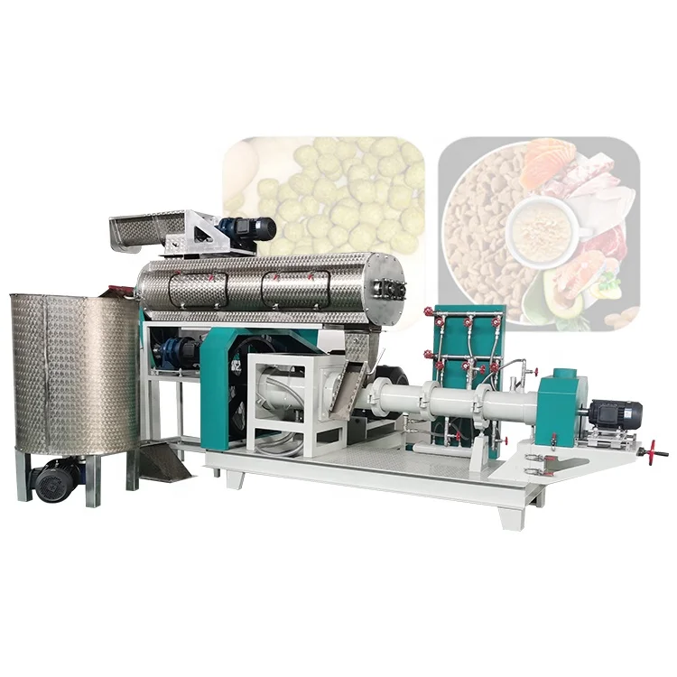 Top quality fish feed pellet making machine floating fish feed extruder
