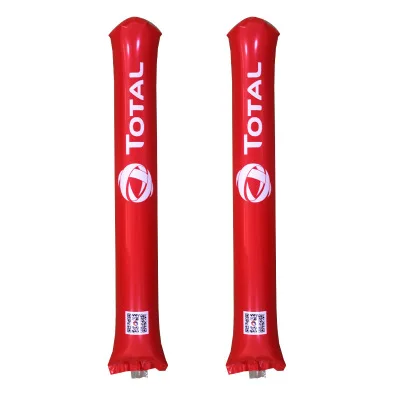 
customized pong pong thunder stick balloon inflatable cheering fan sticks 