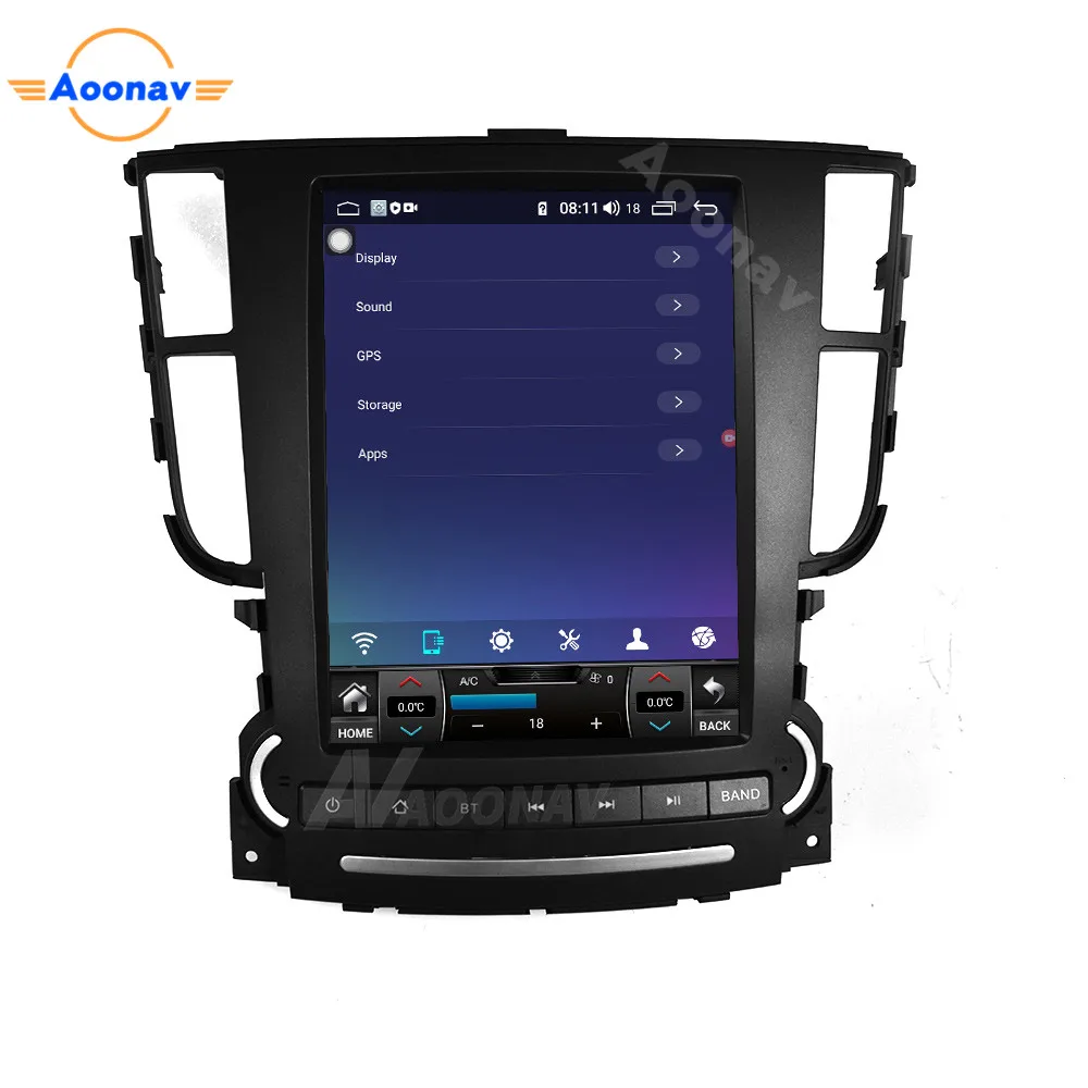 Стереоприемник 2 din в стиле Тесла с GPS-навигацией, видеоплеером для Honda magata TL 2008, автомобильная аудиоголовка с u-образным креплением