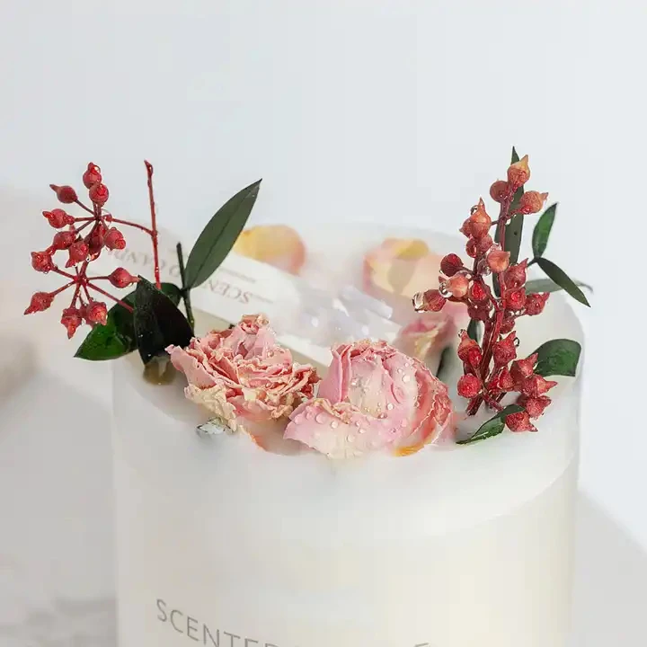 Halloween Home Decoration  beautiful day flower and fruit in Scented Candles Luxury