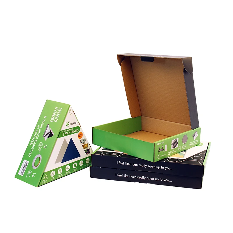 Custom Printing Color Package B Flute Corrugated Cardboad Paper Packaging Shipping Box