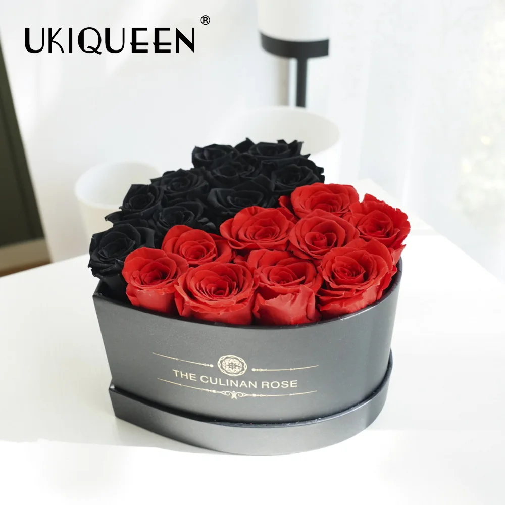 Вечная розовая вечная долговечная консервированная коробка для розы Ukiqueen