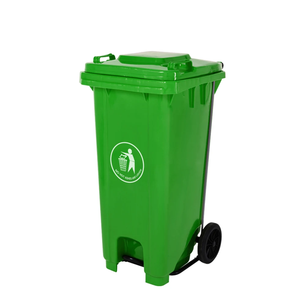 120 liter trash can garbage waste bin plastic dustbin