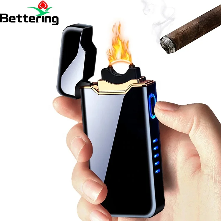 creative gold slim gas butane torch jet flame fire usb electric rechargeable windproof pipe lighters & smoking accessories fancy