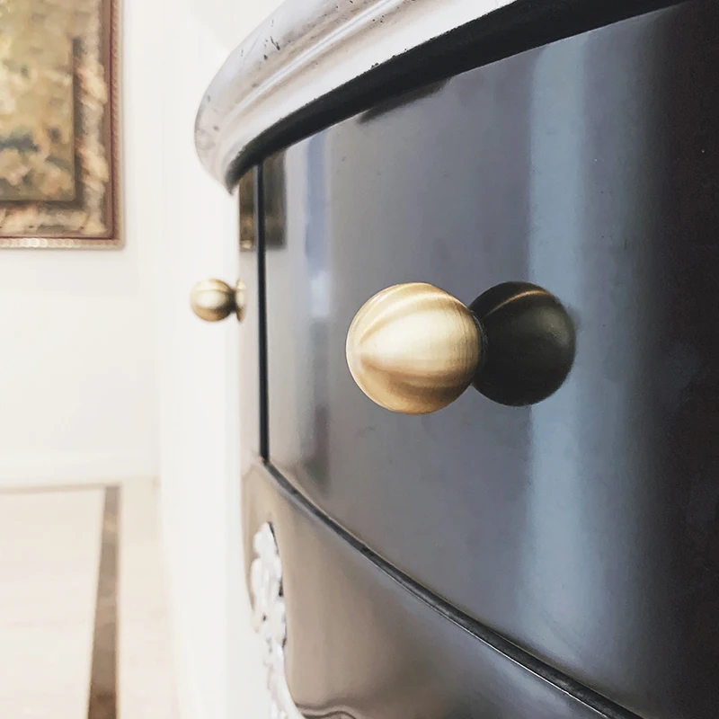 Maxery Hot Sale Home Decorations Brushed Brass Furniture Handles and Knobs for Bedroom, Kitchen Knobs Pulls