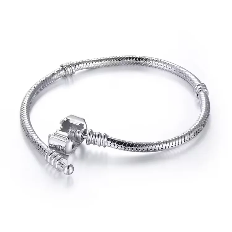 925 Sterling Silver Charms Bracelet Custom European Beads Bracelets for Women