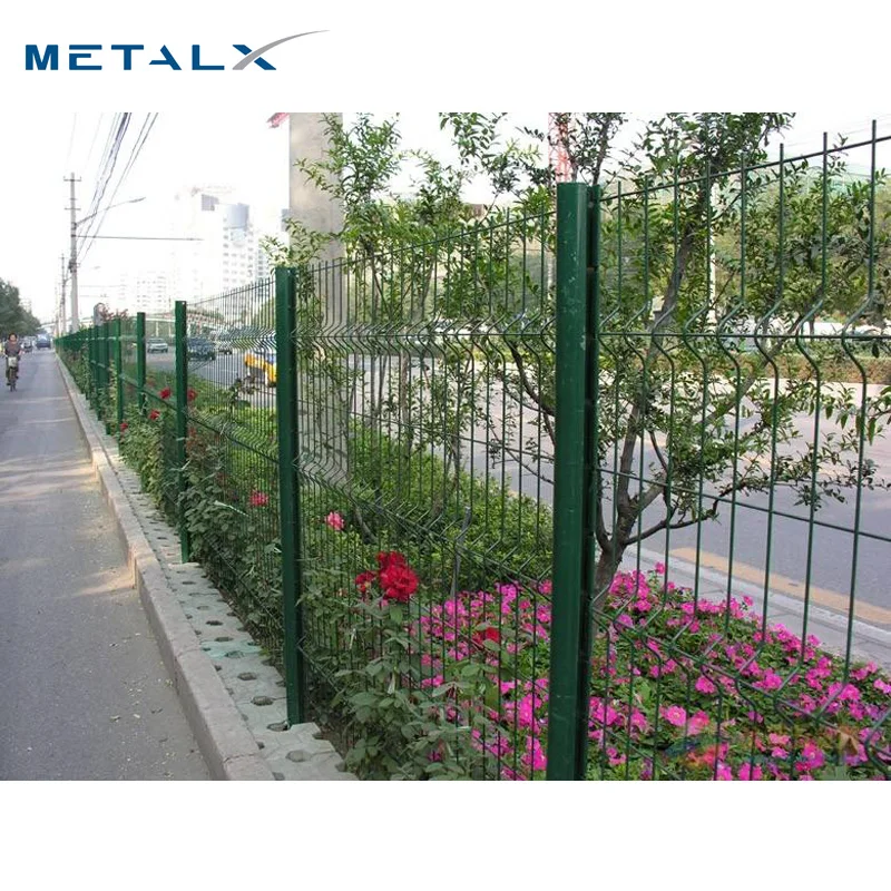 Hot Selling square Post 3d Triangle Bending Welded Wire Mesh Fence Panel for Sale