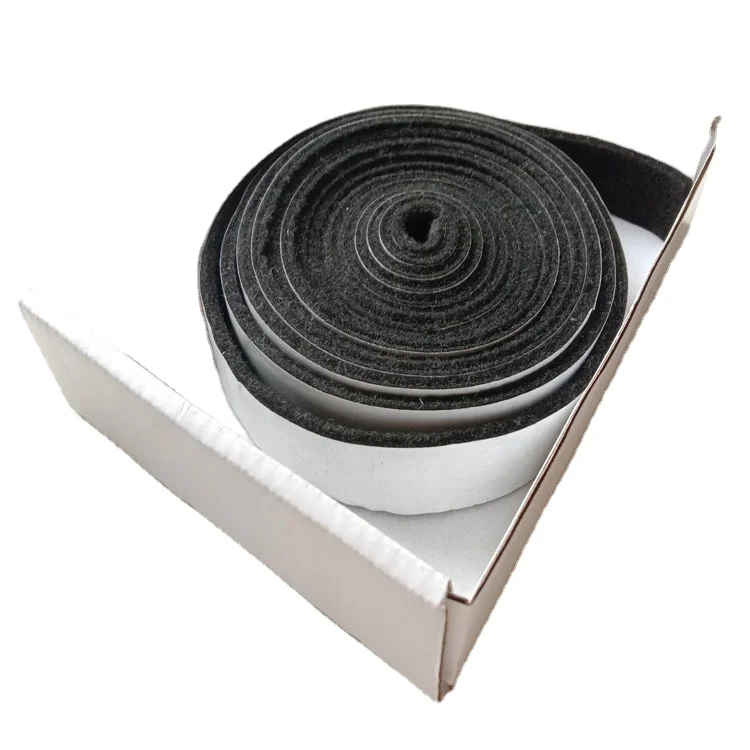 2021summer supply black pre-oxygenated fiber felt high-temperature grill seal tape for grill adhesive