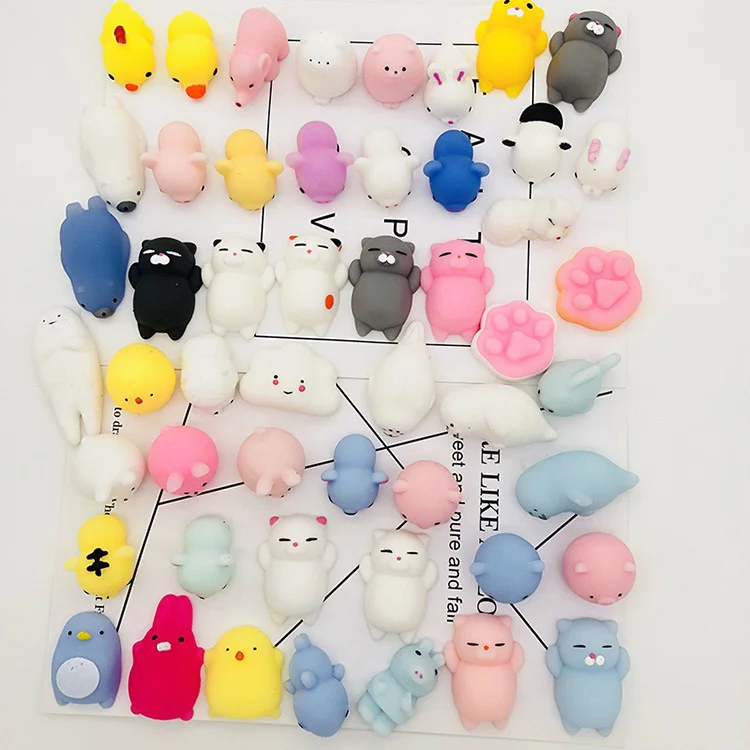  Act раньше мини ТПР мягкие кавайные игрушки-сквиши Mochi блестящие игрушки животные