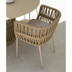 New Style Luxury Wholesale Price  Outdoor Rattan Wicker Chairs Garden Chairs Rope Outdoor