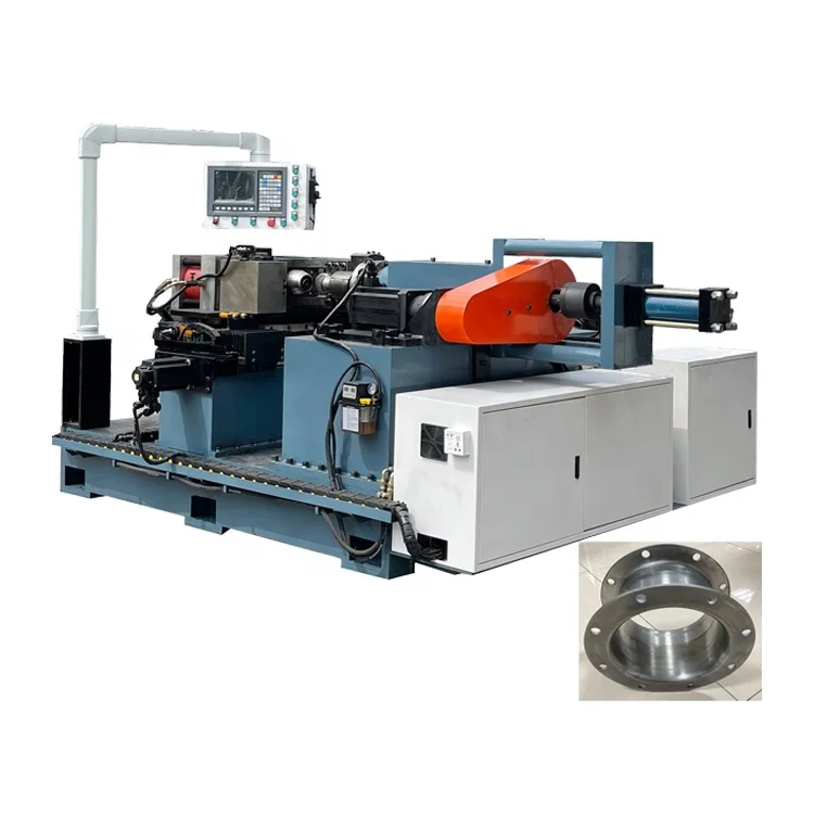 Heavy horizontal fan vibrating screen vacuum feeding machine cylinder NC automatic hydraulic flange punching flanging machine