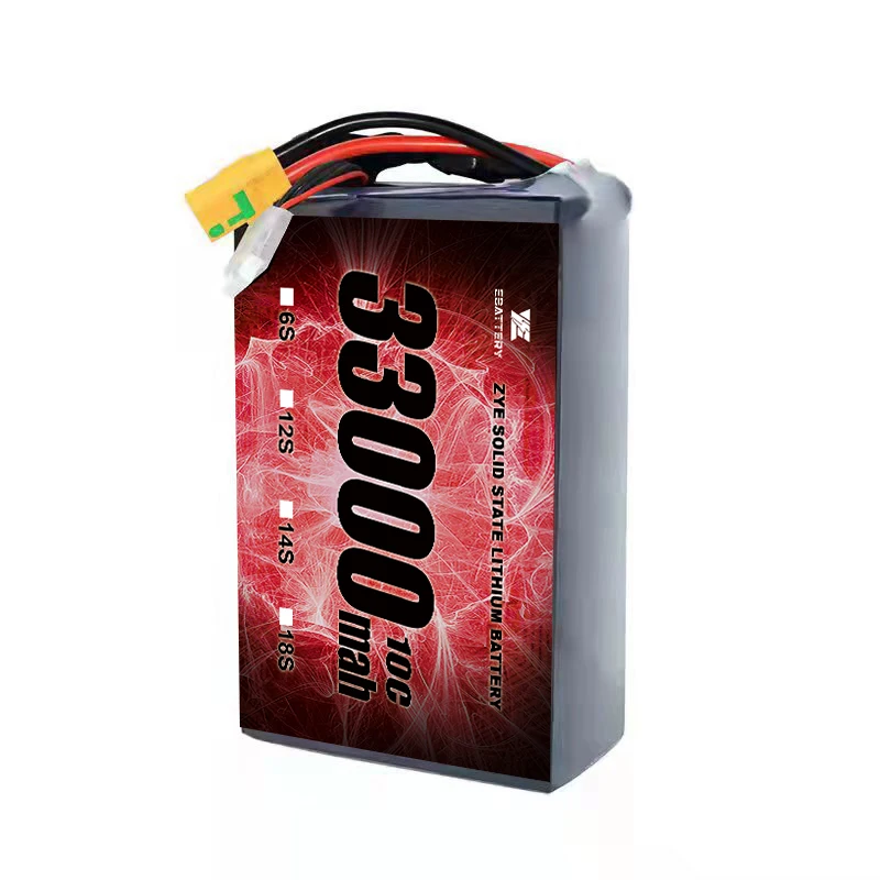 Semi-Solid State Battery Packs 33000mah 33Ah 34000mah 35000mah 6S 12S 14S 18S 24S Lithium Ion Battery