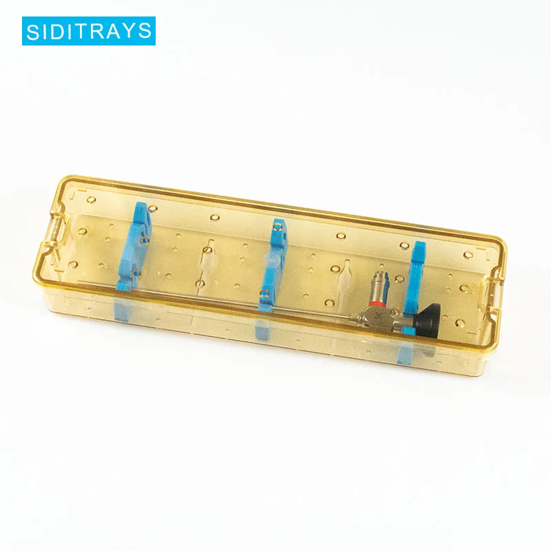 High performance polymer sterilization trays plastic ent endoscope sterilization container arthroscope disinfection box