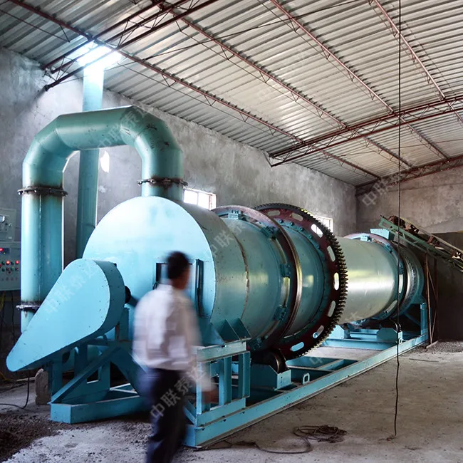Efficient TDQ Rotary Drum Dryer For Drying Metal Textile Dyeing WWTP ETP STP Sludge Cake Slurry With Dispersing Shaft