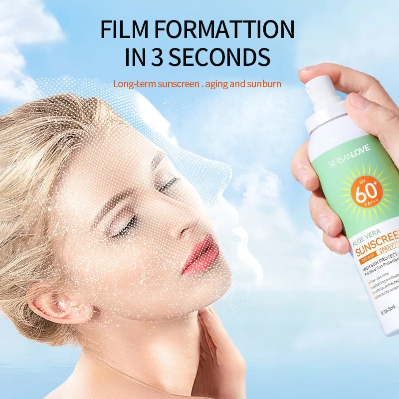 2024 New formula High quality OEM Organic UVA UVB tinted sunblock glycerin aloe vera sunscreen