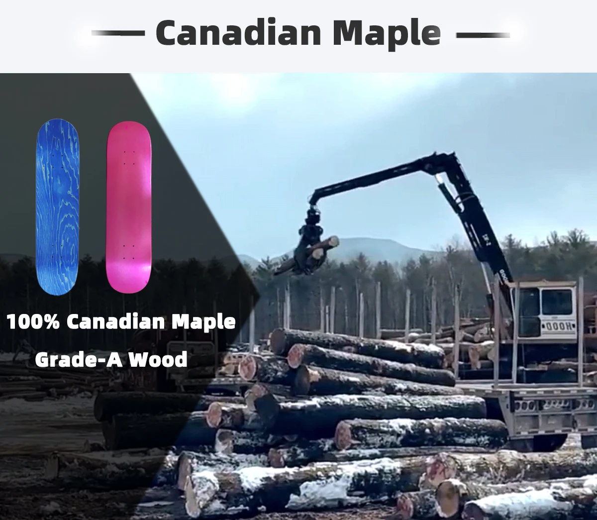 training board durable 7 ply canadian maple  skate board adult mini cruiser skateboard hard rock maple skateboard complete
