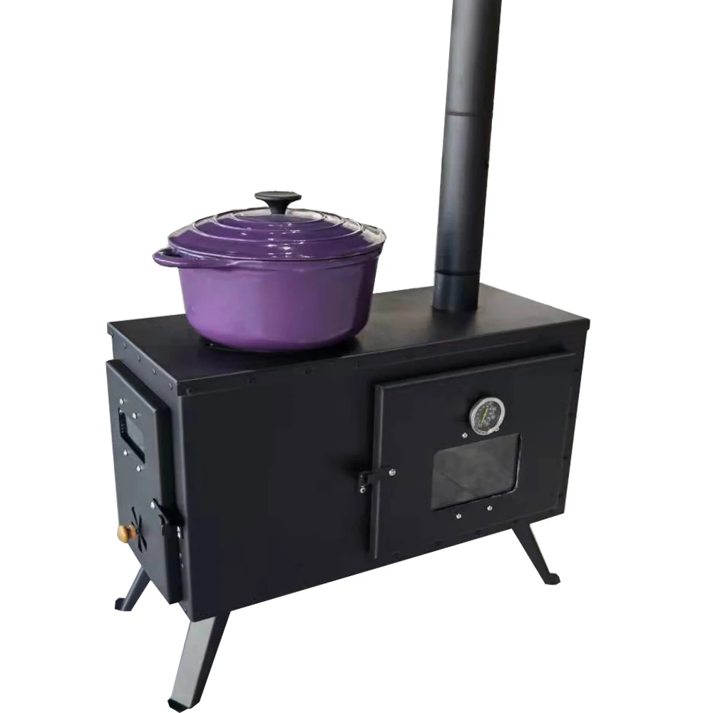Warmfire  factory price stainless steel wood stove with oven  camping stove portable bell tent stove