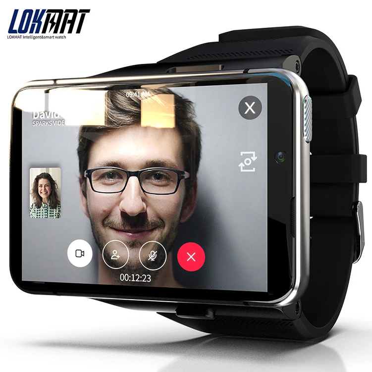 2.88 inch watch Phone Original Lokmat MAX 4GB+64GB Android 9.0 GPS WIFI 13MP Camera 2300mAh 4G sim card smart watch