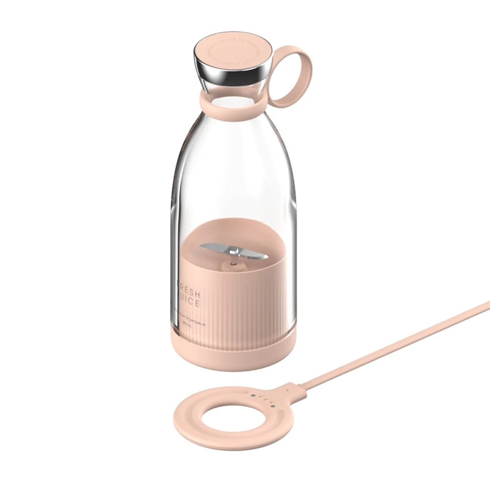 Dropshipping Portable Bottle Juicer Blender Wireless USB Charge Small 350ml Juice Blender