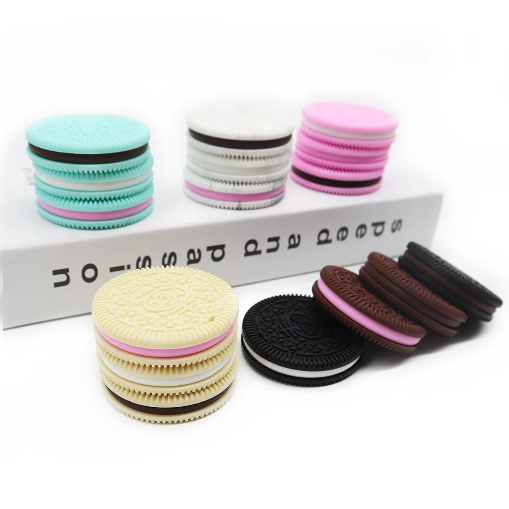 Oreo hotsale baby toys teether baby custom creative BPA free silicone baby teether